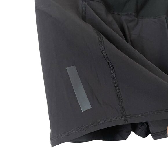 Lucy Activewear Womens Medium Skort Hidden Thigh Pocket Black Solid Workout - Picture 9 of 10